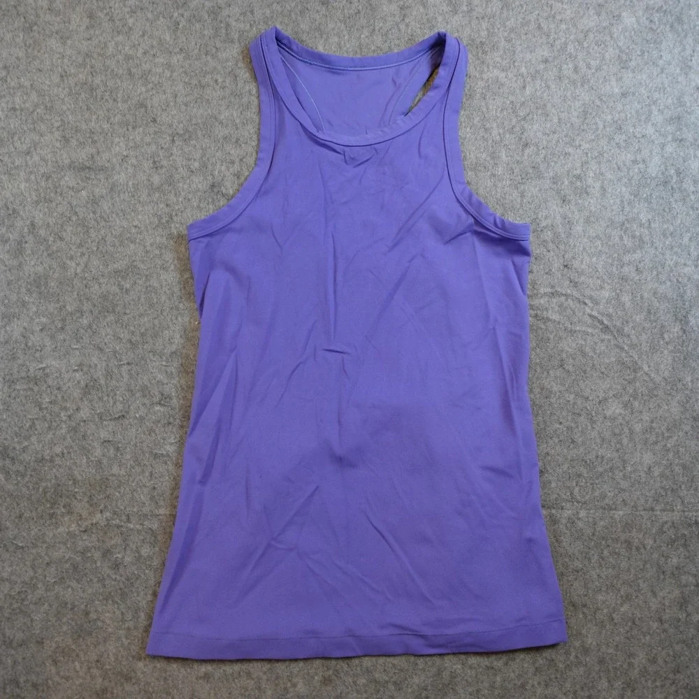 Lululemon Top Women XS/S? Purple Racerback High Neck Activewear Sleeveless Yoga